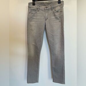 Citizens of Humanity Avedon Ankle Skinny Stretch Gray Mid/Low-Rise Size 27